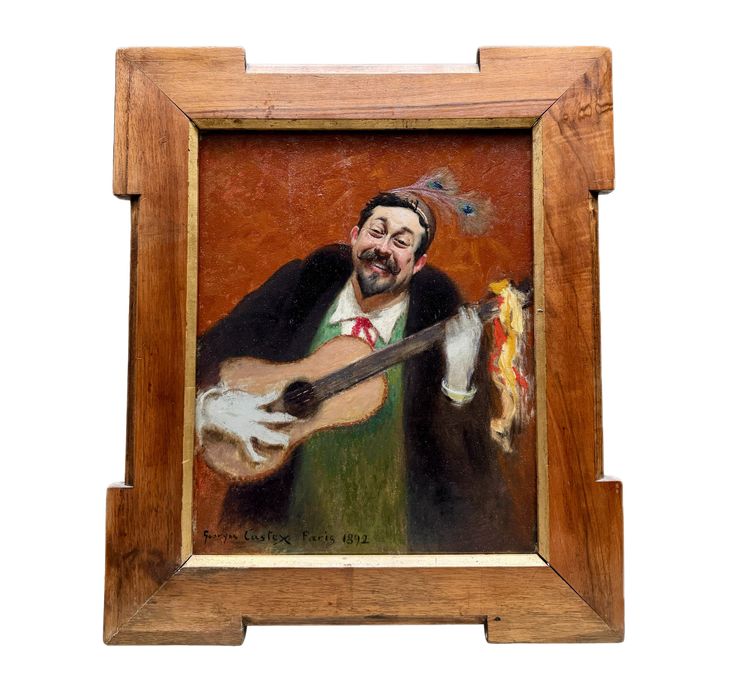 Georges Castex (1860-1943) – Selbstporträt mit Gitarre, 1892