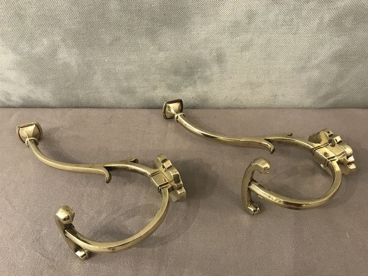 Paar Mantelständer, Kleiderhaken aus Bronze aus dem 19.