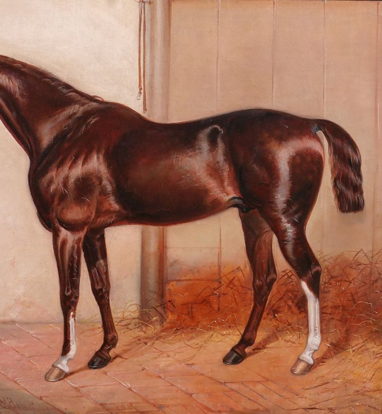 Charles Bilger SPALDING 1810-1871 Paar Pferdegemälde, Reitgemälde