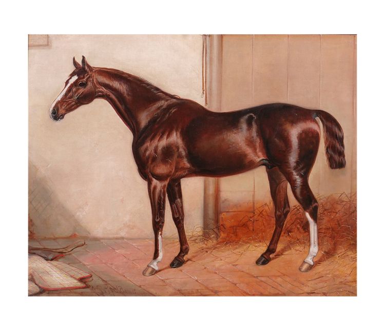 Charles Bilger SPALDING 1810-1871 Paar Pferdegemälde, Reitgemälde