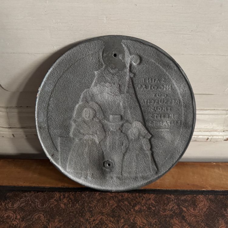 Metal medal matrix by Anie Mouroux Saint Nicolas 20th century