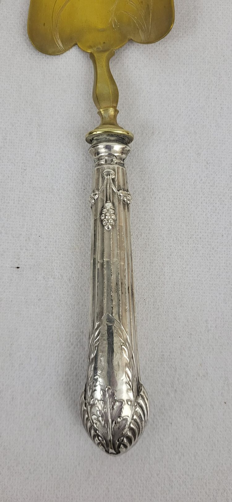 Silver Vermeil Art Nouveau pie server and cake server
