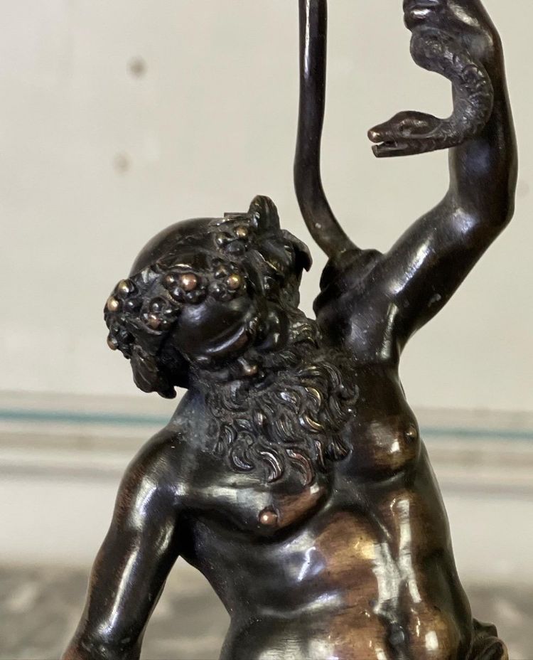 Silenus, Bronze Sculpture After Antique, 19th century