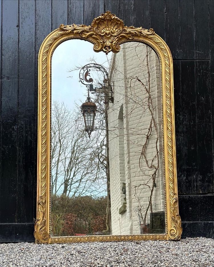 Louis XV Style Mirror Or Trumeau Circa 1880