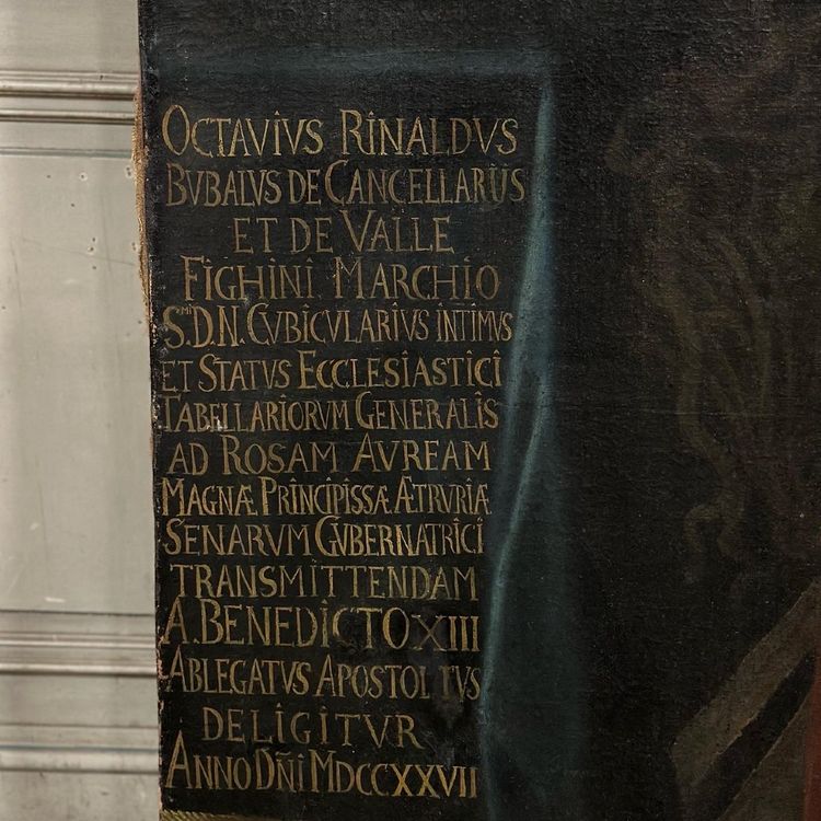 Portrait D’un Chancelier, Huile Sur Toile Datée De 1727