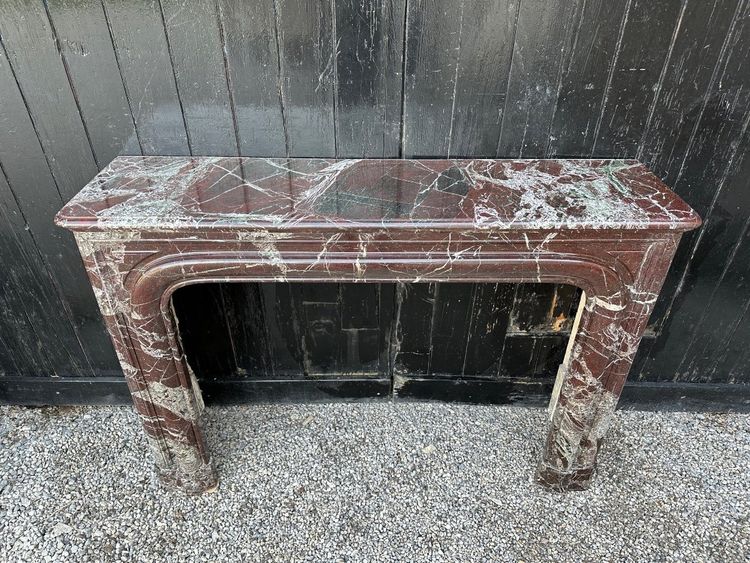 Louis XIV style Levanto marble mantel circa 1880