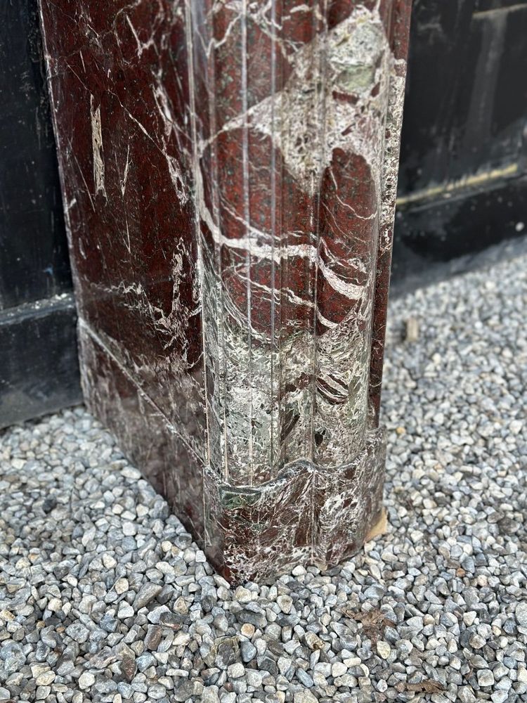 Louis XIV style Levanto marble mantel circa 1880