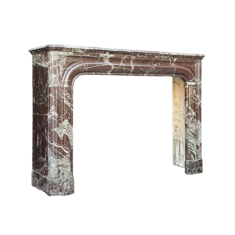 Louis XIV style Levanto marble mantel circa 1880