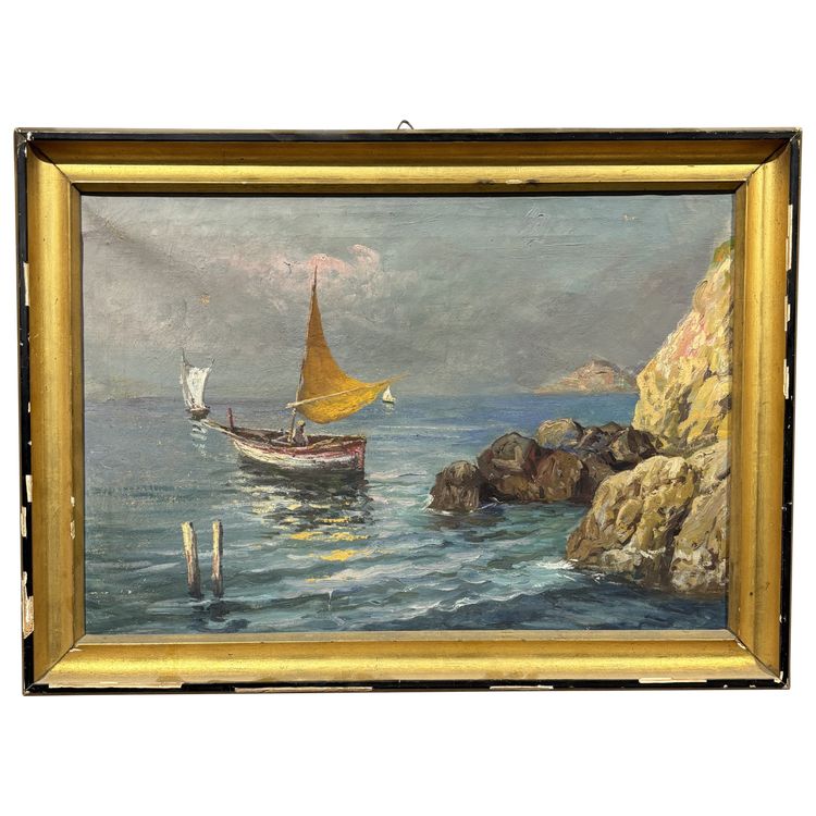 Paysage enchanteur de Sorrente, fin du XIXe siècle