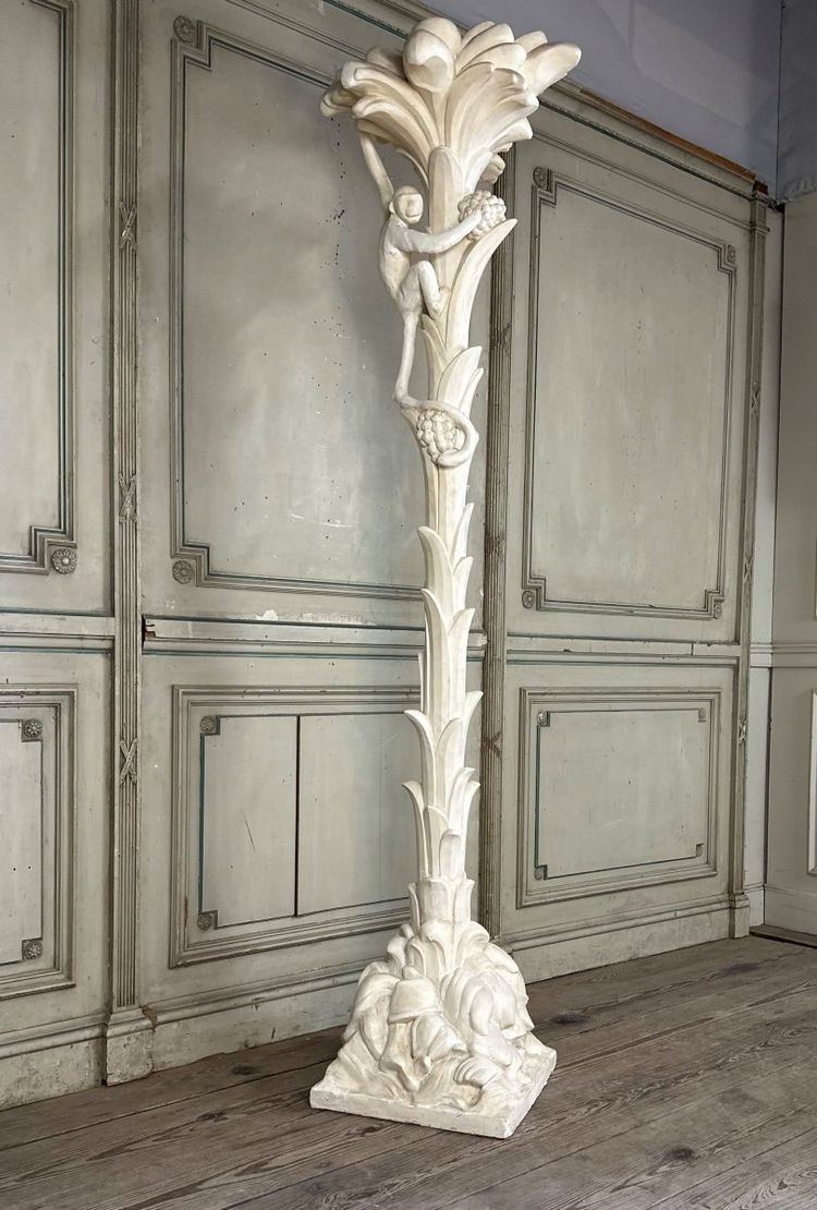 Torchère Palmier Au Singe Par Serge Roche Vers 1935