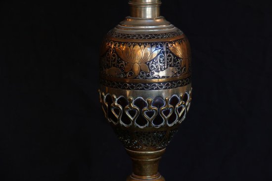 Lamp with Persian decoration, Late 18th Century