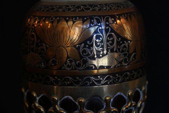 Lamp with Persian decoration, Late 18th Century