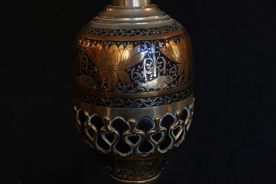 Lamp with Persian decoration, Late 18th Century
