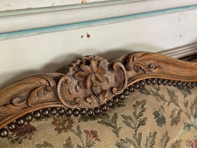 Banquette Corbeille Louis XV En Bois Sculpté, XVIIIème Siècle
