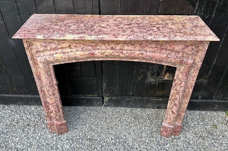 Kamin Im Stil Louis XIV Aus Brokatmarmor Violett Um 1880