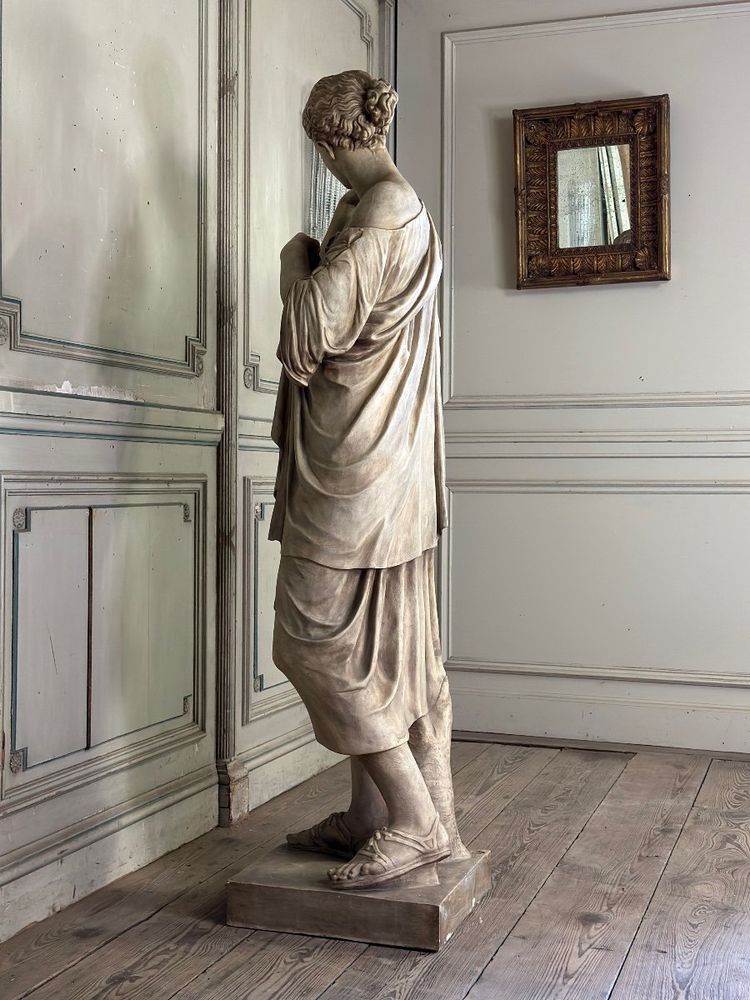 Diane De Gabies, terracotta invetriata bianca dopo l'Antico, 1880 ca.