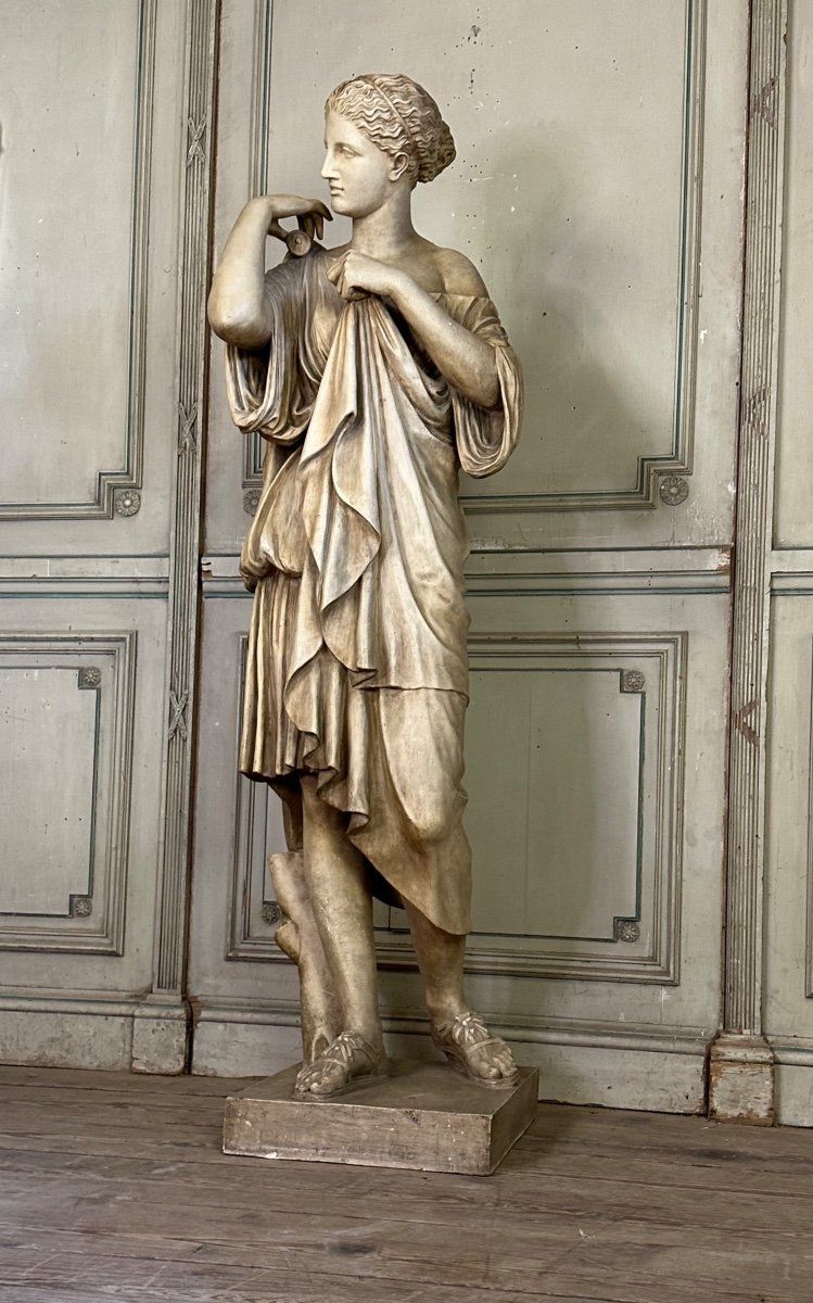 Diane De Gabies, terracotta invetriata bianca dopo l'Antico, 1880 ca.