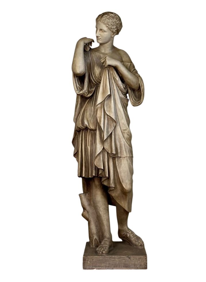 Diane De Gabies, terracotta invetriata bianca dopo l'Antico, 1880 ca.