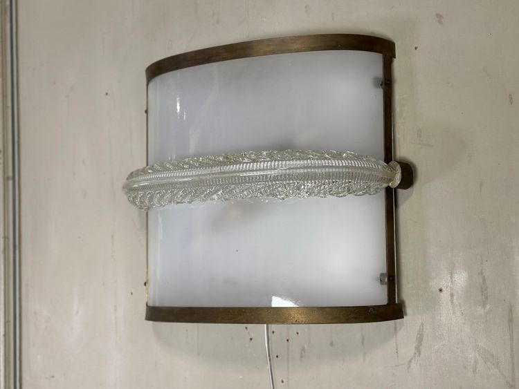 Pair Of Murano Glass Venetian Sconces Circa 1950