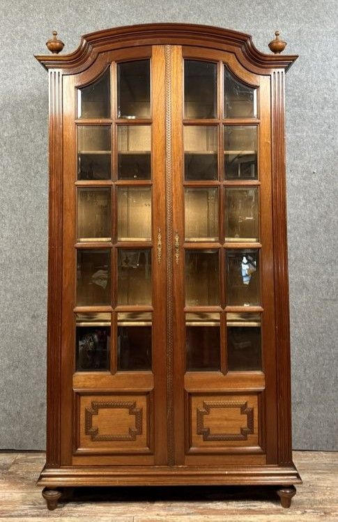 Bibliothèque style Louis XVI en acajou 