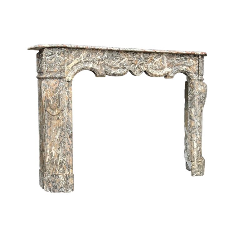 Regency Kamin Aus Grauem Marmor Des Ardennes, 18. Jahrhundert