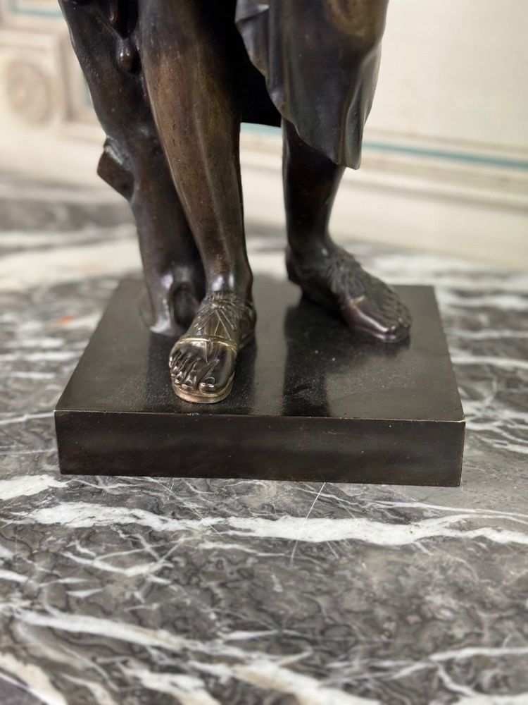 Diane De Gabies, Bronzo antico, patina marrone XIX secolo