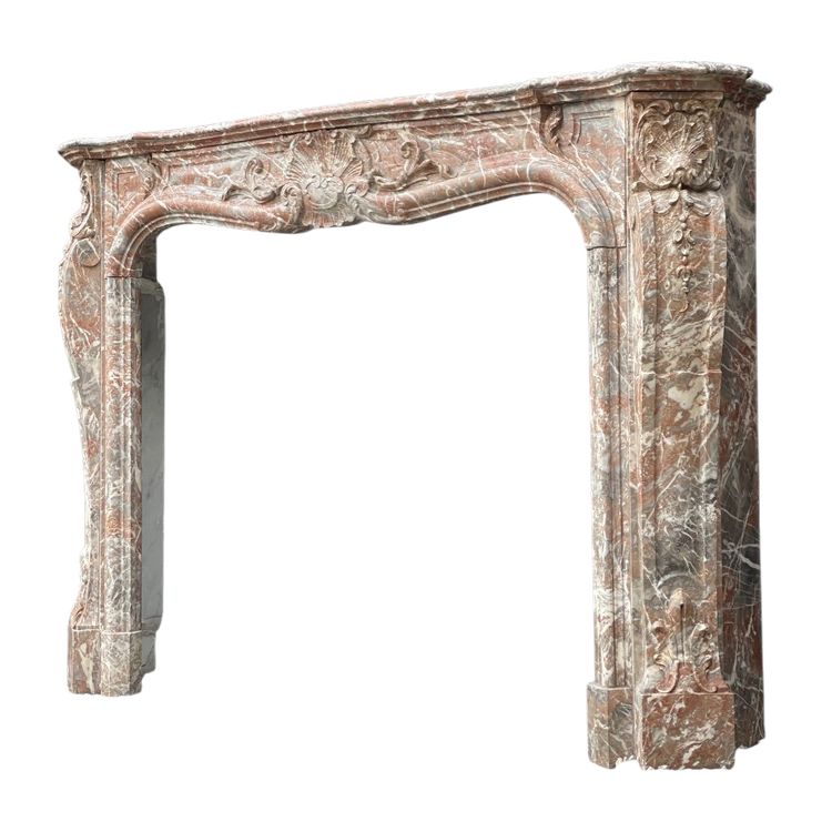 Mantello in stile Regence in marmo di Rance, 1880 circa