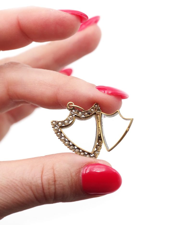 Pendentif médaillon porte-photo écusson Napoléon 1er en or 18k, Médaillon 1er Empire