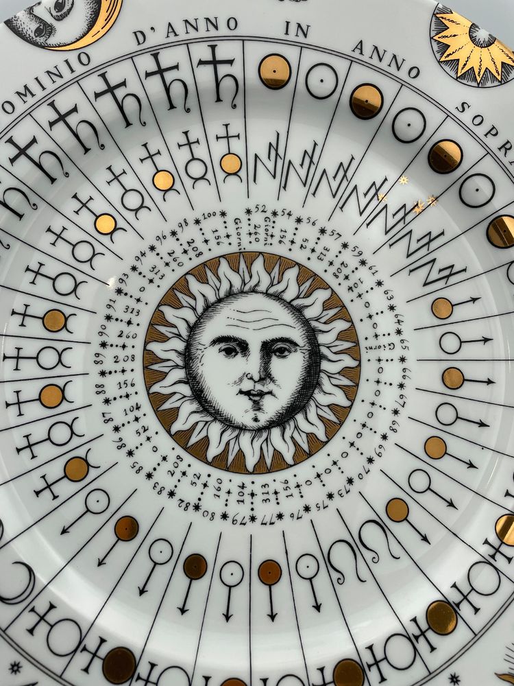 Astronomici plate by FORNASETTI MILANO
