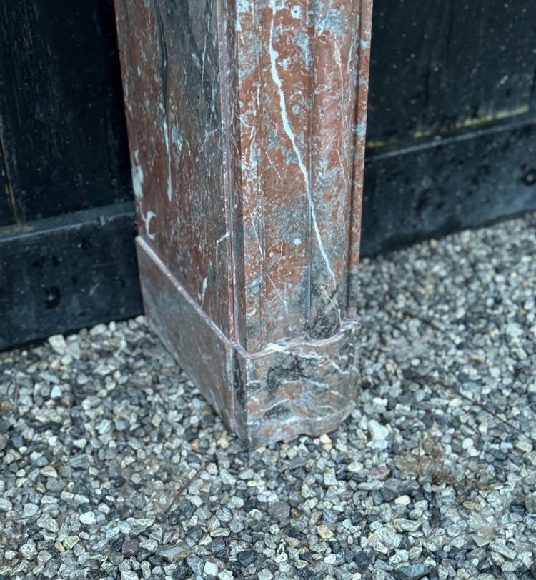 Kamin Im Stil Louis XIV Aus Marmor De Rance, Um 1880