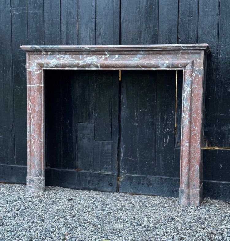 Kamin Im Stil Louis XIV Aus Marmor De Rance, Um 1880