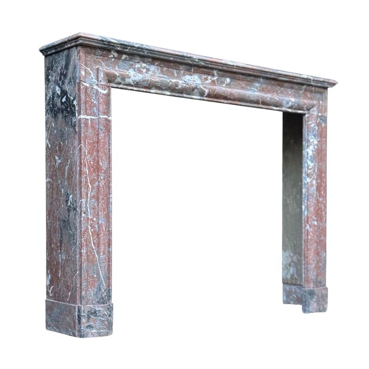Kamin Im Stil Louis XIV Aus Marmor De Rance, Um 1880