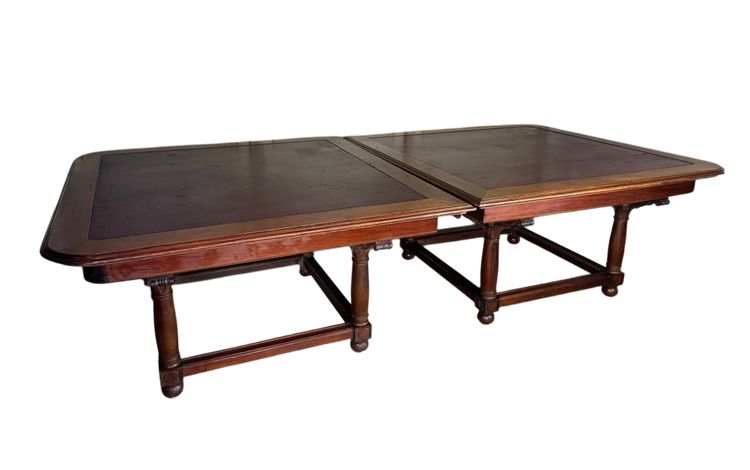 Pair Of Mahogany Library Tables, circa 1880