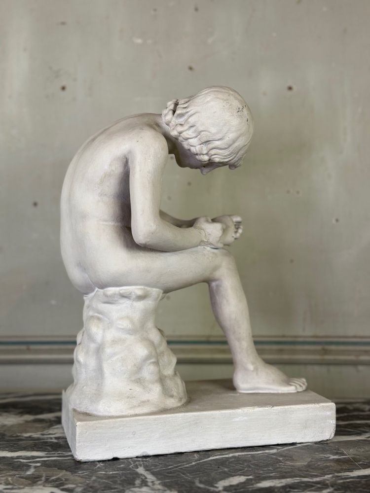 Spinario, calco in gesso di epoca antica, circa 1900