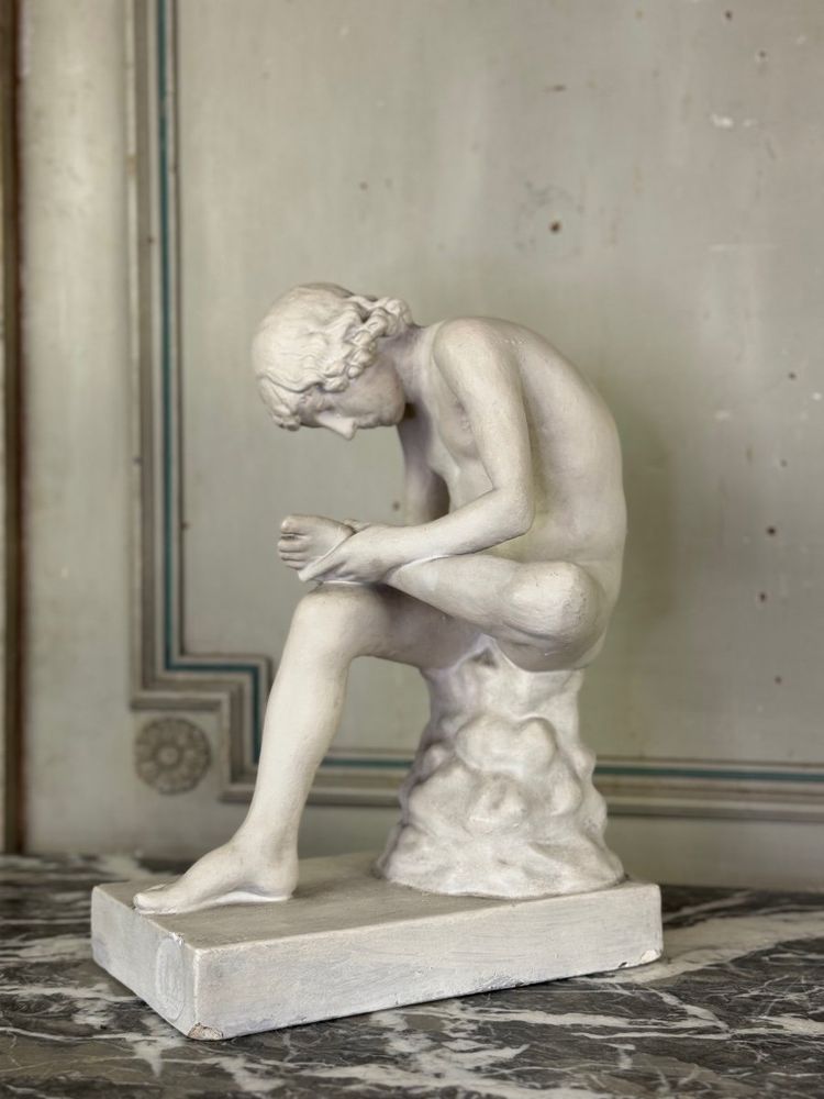 Spinario, calco in gesso di epoca antica, circa 1900