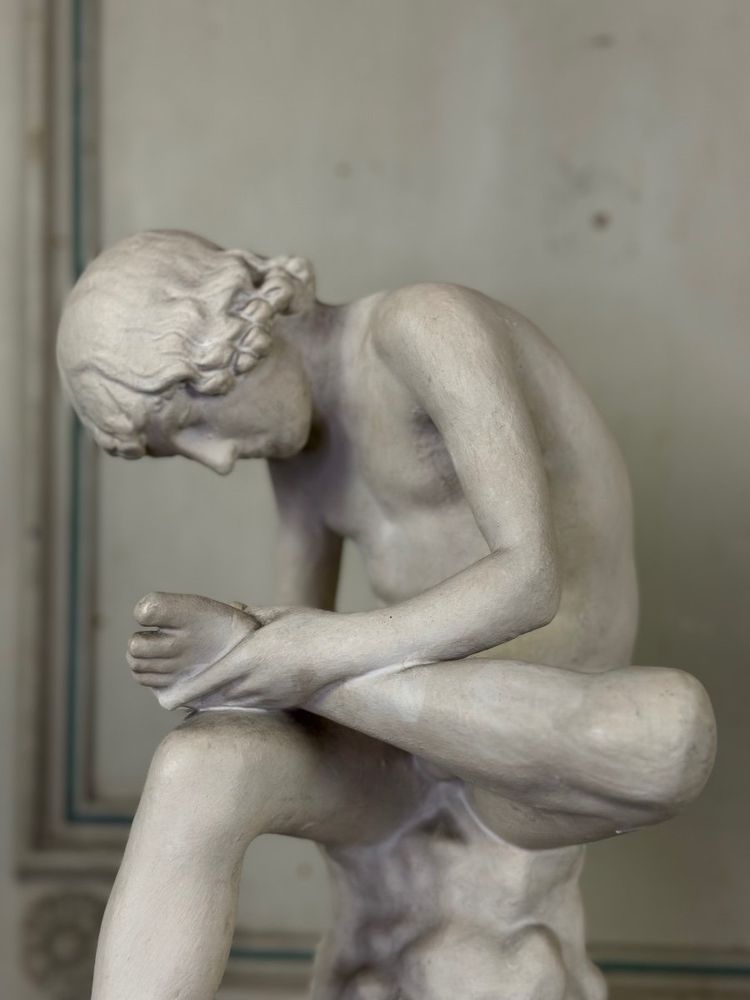 Spinario, calco in gesso di epoca antica, circa 1900