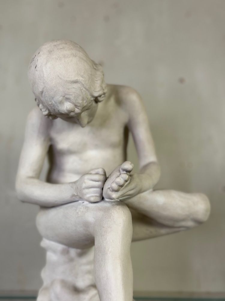 Spinario, calco in gesso di epoca antica, circa 1900