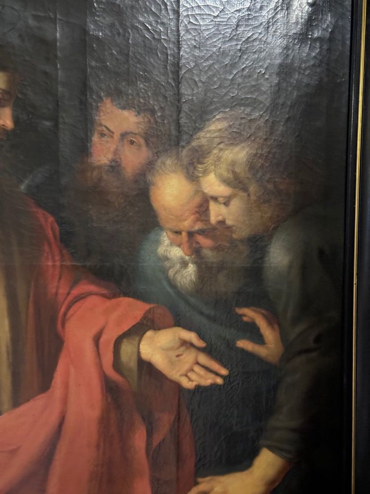 "Öl Auf Leinwand Nach Rubens' Triptychon, Um 1800
