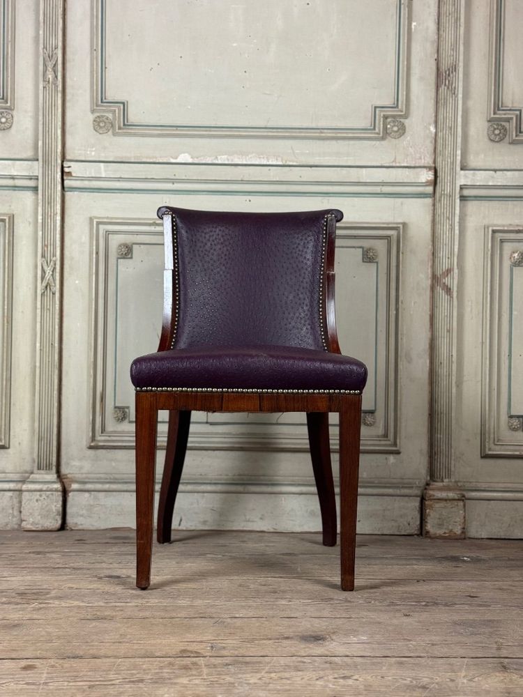 Suite De 4 Chaises Et 4 Fauteuils Artdeco En Palissandre Vers 1930