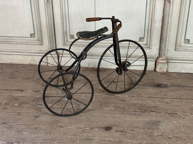 Tricycle D’enfants En Fer Forgé, Vers 1900