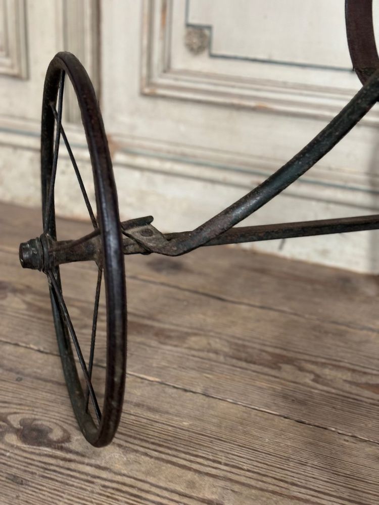 Tricycle D’enfants En Fer Forgé, Vers 1900