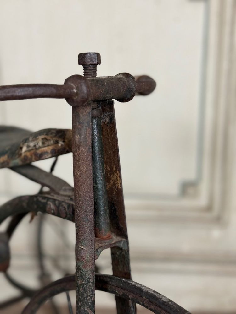 Tricycle D’enfants En Fer Forgé, Vers 1900