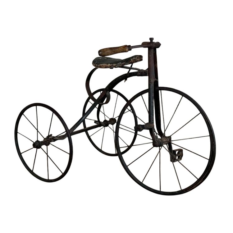 Tricycle D’enfants En Fer Forgé, Vers 1900