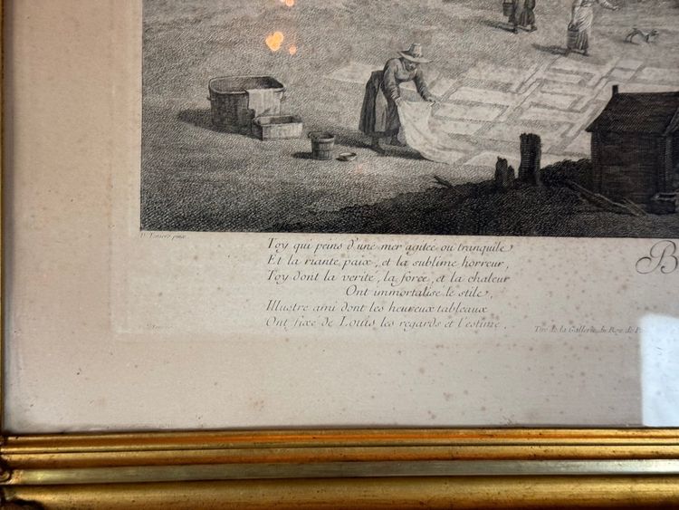 Suite De 4 Gravures, Retirage XIXème, Très Beaux Cadres Napoléon III