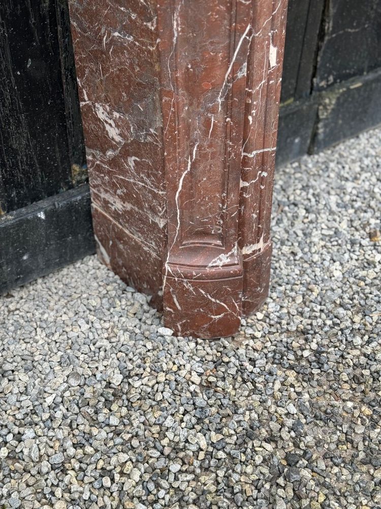 Louis XV style mantel in Rance marble, circa 1880
