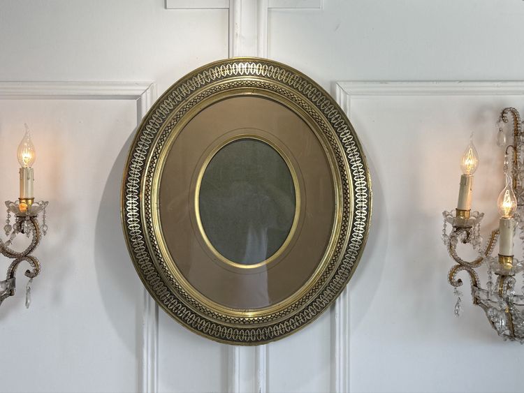PAIRE DE GRANDS CADRES EPOQUE NAPOLEON III AVEC LES PASSES PARTOUT ET VITRES