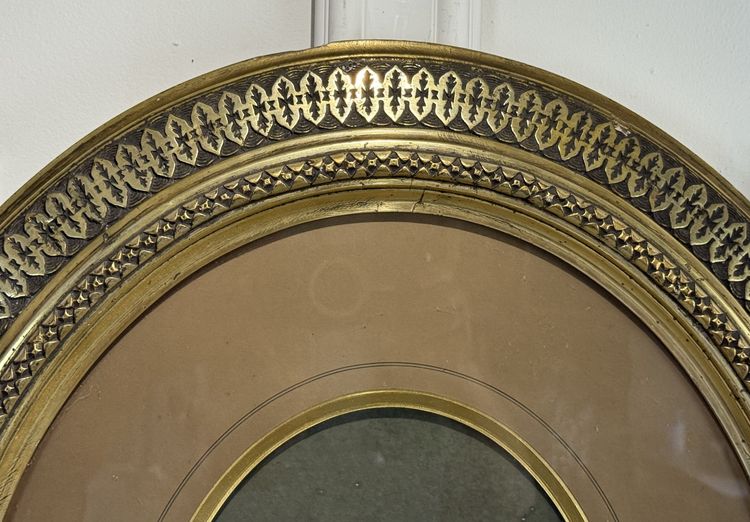 PAIRE DE GRANDS CADRES EPOQUE NAPOLEON III AVEC LES PASSES PARTOUT ET VITRES