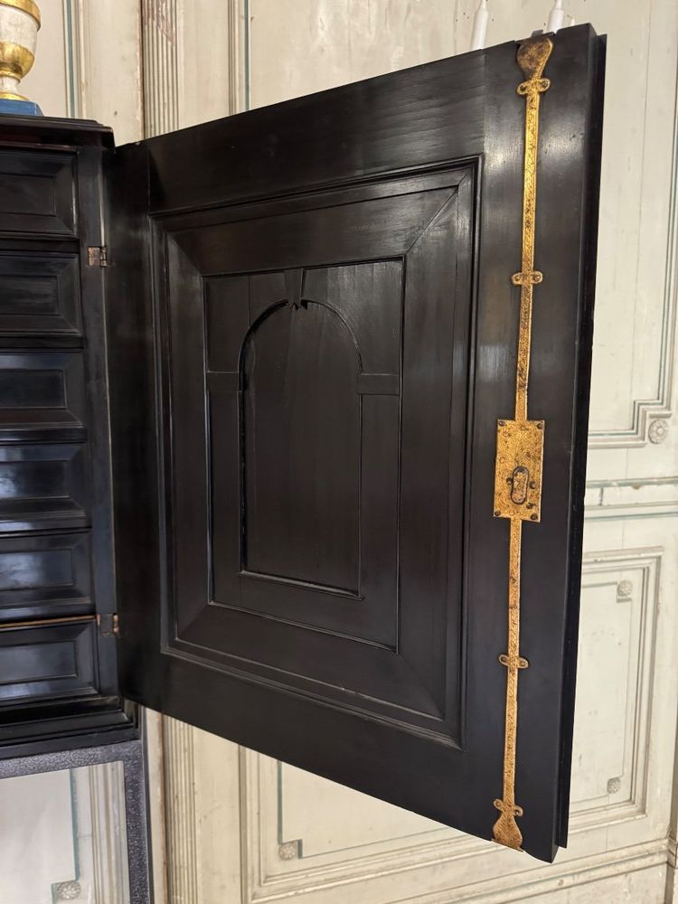 Antwerp Cabinet in Ebony and Bone, 17th Century