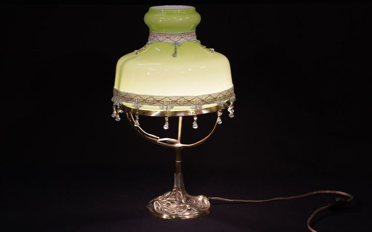 Lampada Art Déco di Leleu
