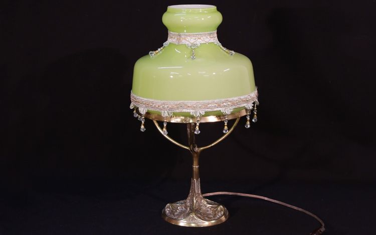 Lampada Art Déco di Leleu